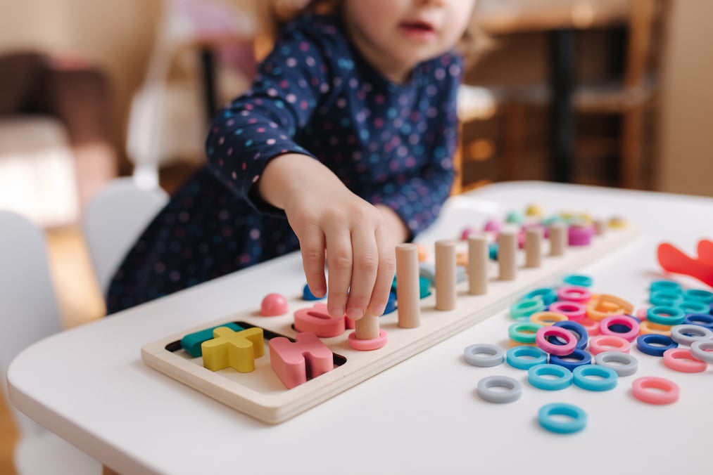 Child Playing with an Interactive Game 